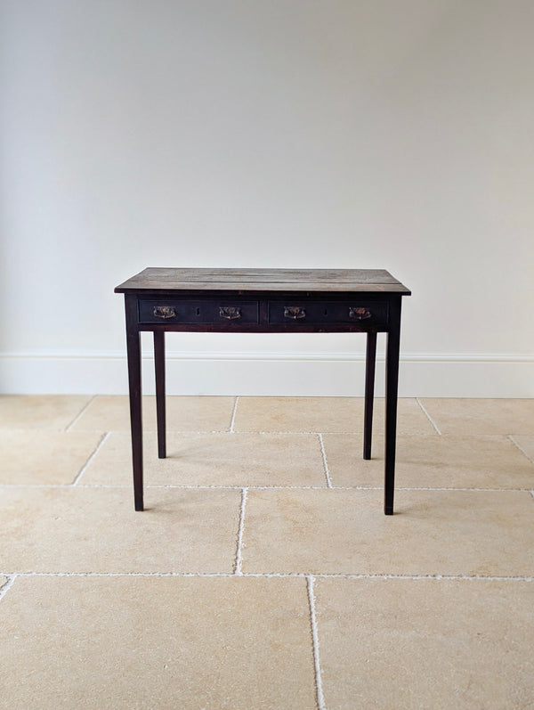 Antique George III Country House Oak Side Table c.1800