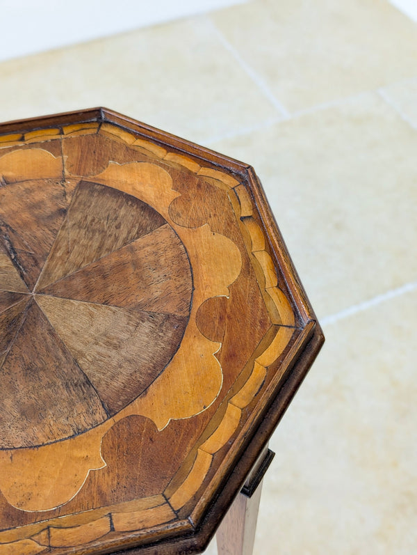 Antique Georgian Mahogany Octagonal Sheraton Urn Stand c.1780