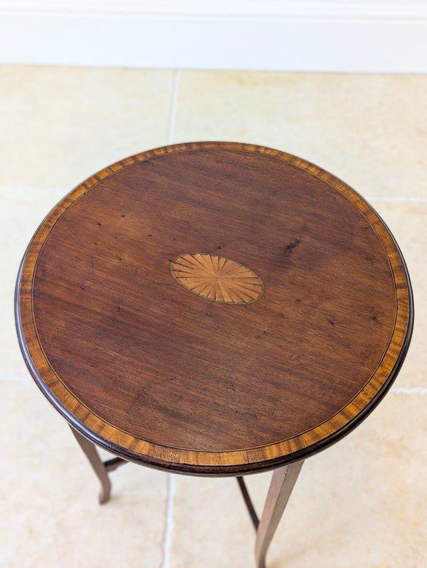 Antique Edwardian Mahogany Circular Occasional Table c.1905