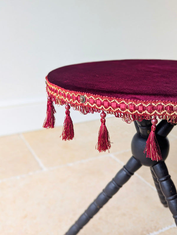 Antique Victorian Ebonised Beech Gypsy Table c.1880