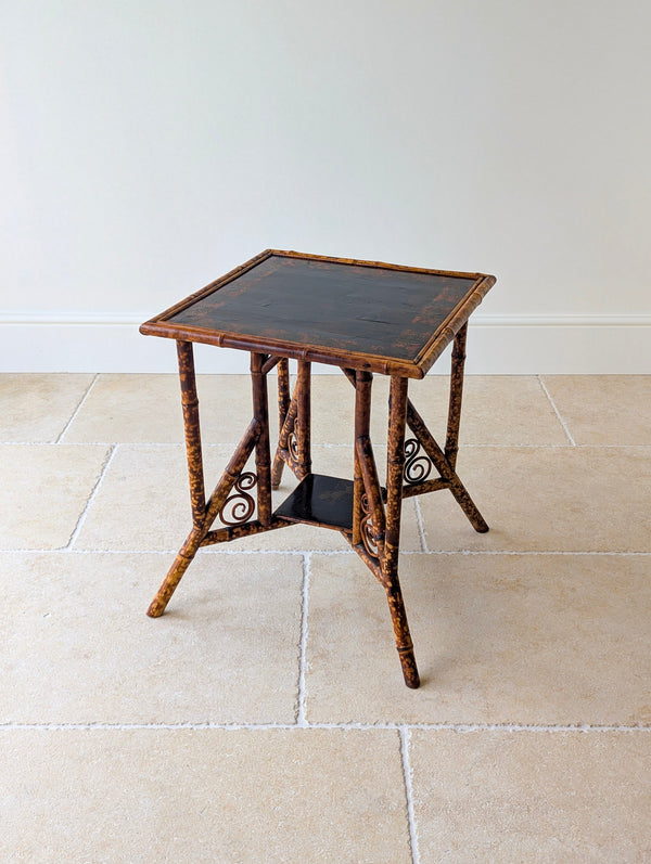 Antique Victorian Bamboo Occasional Table c.1890