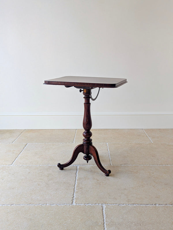Antique William IV Rosewood Reading Stand & Occasional Table c.1830