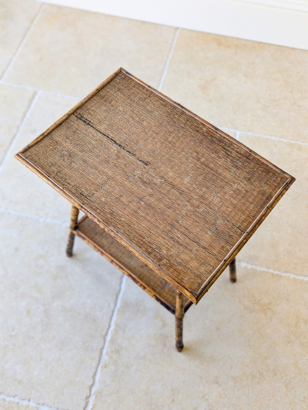 Antique Victorian Bamboo Occasional Table c.1890
