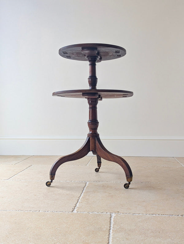Antique Regency Mahogany Drop-Leaf Dumb Waiter c.1820