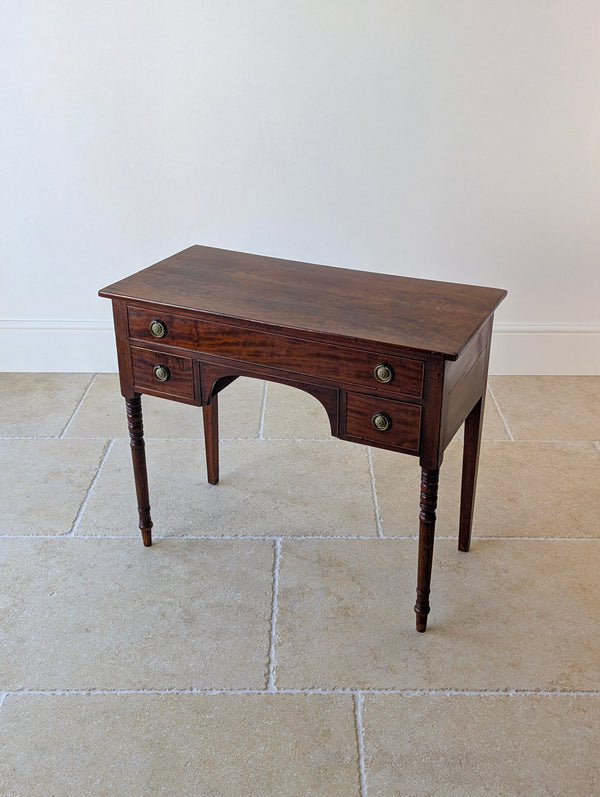 Antique Regency Mahogany Kneehole Writing Table c.1820
