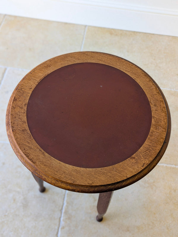 Antique Edwardian Arts & Crafts Oak Occasional Table c.1910