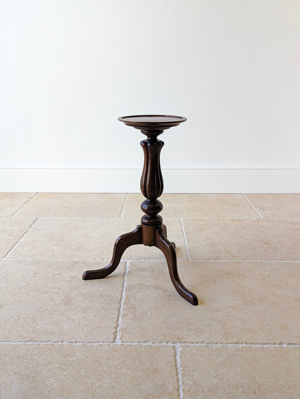 Antique Victorian Mahogany Tripod Candle Stand c.1890