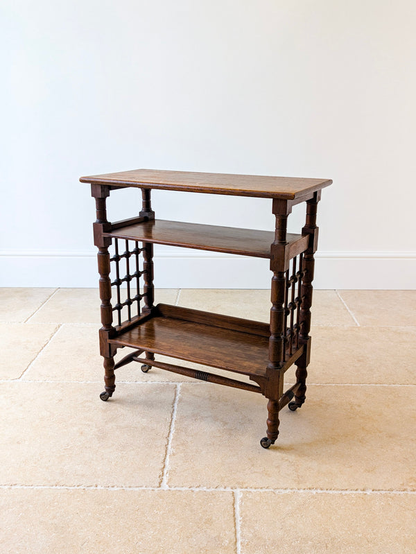 Antique Arts & Crafts Oak Liberty & Co. Reading Table Bookstand c.1900