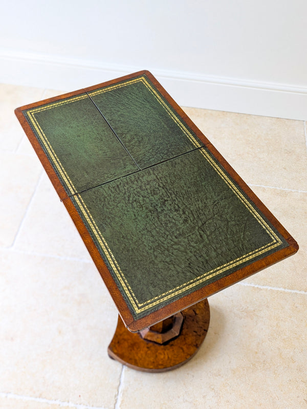 Antique George IV Burr Elm Adjustable Library Reading Table c.1830