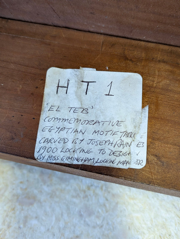 Antique Fruitwood Carved Side Table c.1900