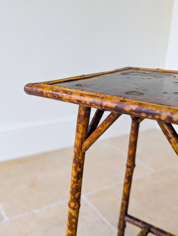 Antique Victorian Bamboo Occasional Table c.1890
