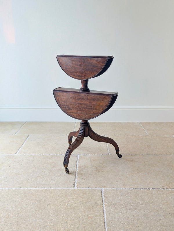 Antique Regency Mahogany Drop-Leaf Dumb Waiter c.1820