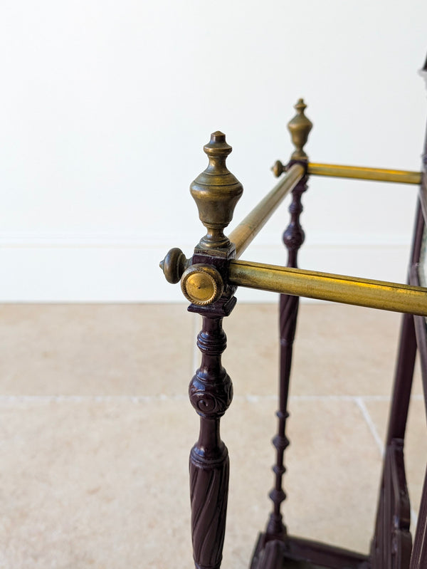 Antique Edwardian Aesthetic Movement Cast Iron Stick Stand by Coalbrookdale c.1905