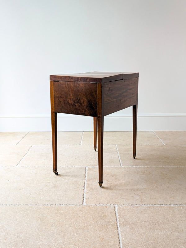 Antique Georgian Mahogany Folding Dressing Table c.1790