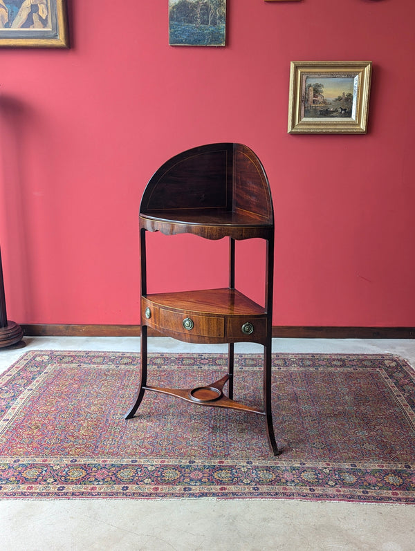 Antique Georgian Mahogany Corner Stand