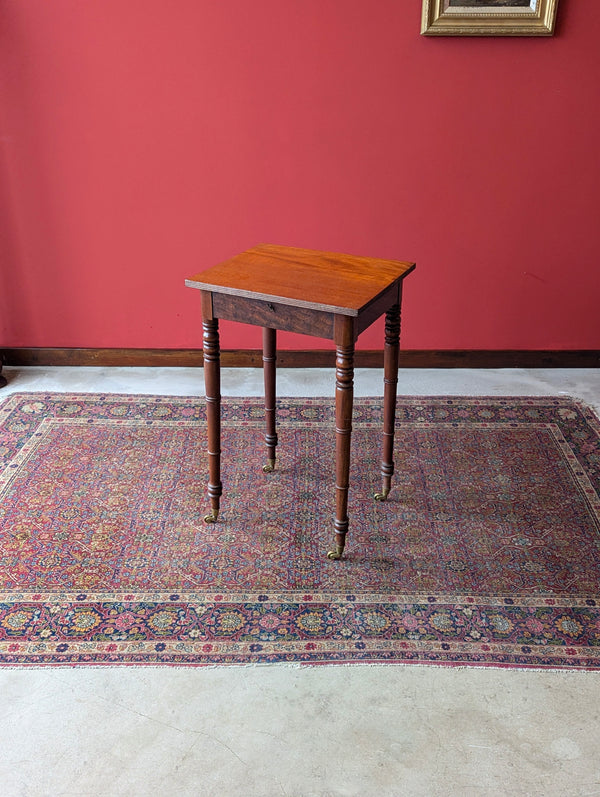 Antique Victorian Mahogany Work Table / Bedside