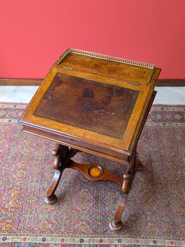 Antique Victorian Mahogany Davenport Writing Desk