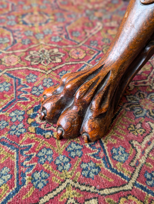 Antique 19th Century Mahogany Circular Piano Stool