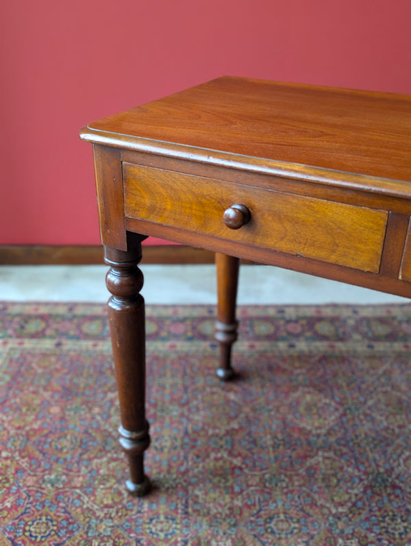 Antique Victorian Mahogany Side Table / Writing Desk