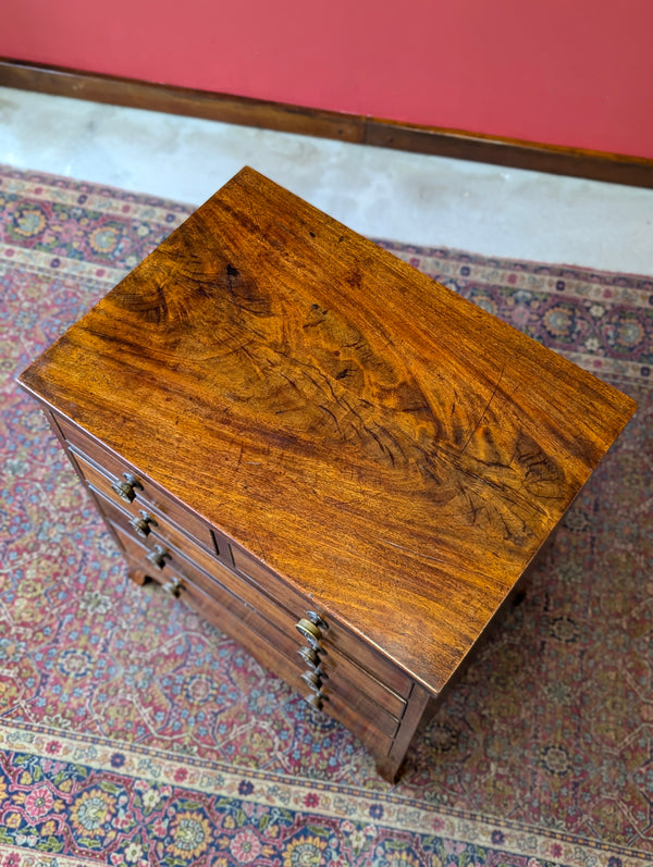 Antique Georgian Mahogany Small Chest of Drawers