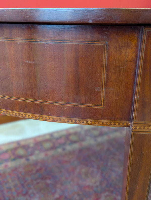 Antique Georgian Mahogany Demilune Console Table