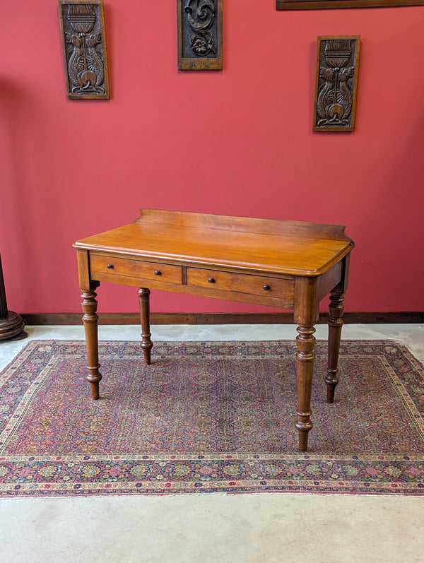 Antique Victorian Mahogany Writing Table Desk