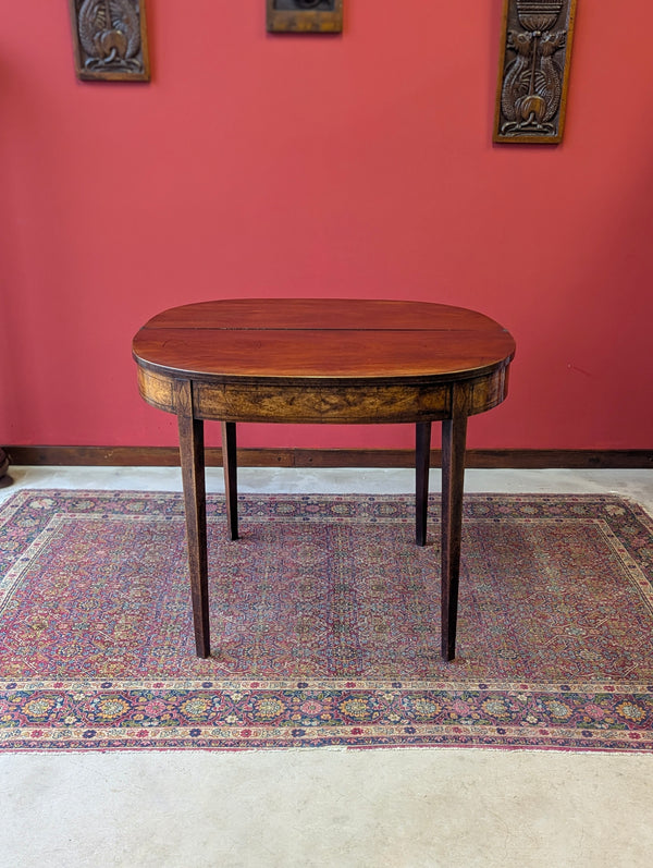 Antique Mid 19th Century Fold Over Tea Table Circa 1850