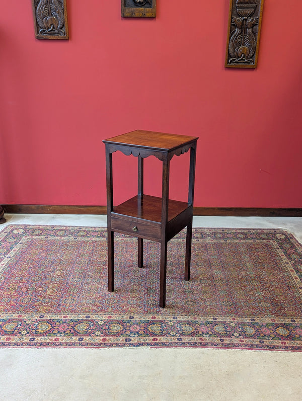 Antique Georgian Mahogany Washstand Bedside