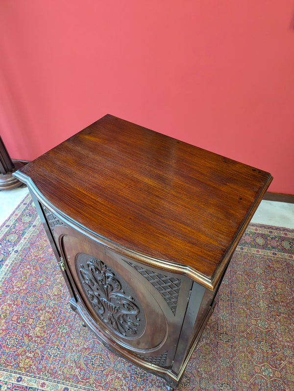 Antique Victorian Carved Mahogany Cupboard / Cabinet / Bedside