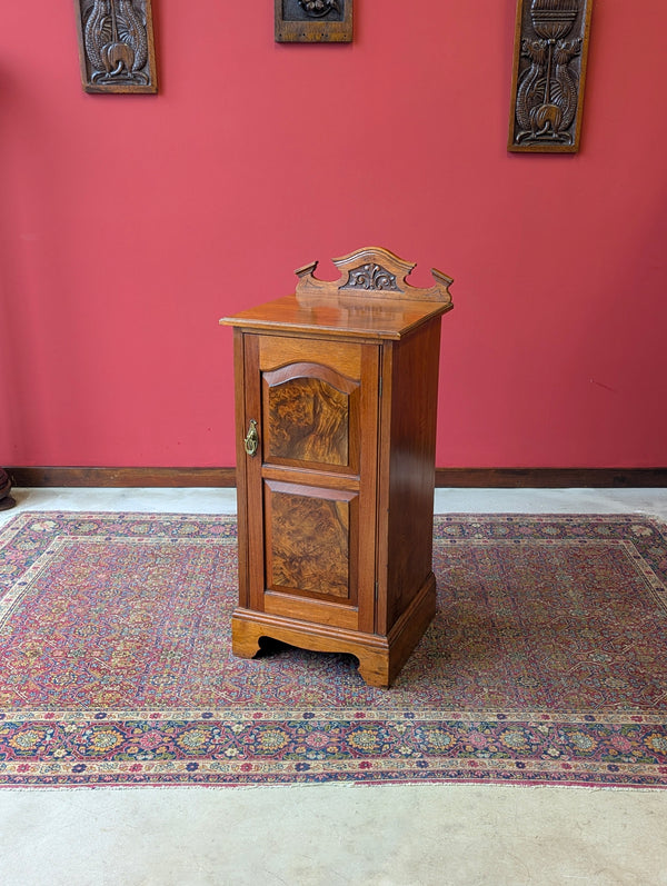 Antique Edwardian Walnut Pot Cupboard Bedside