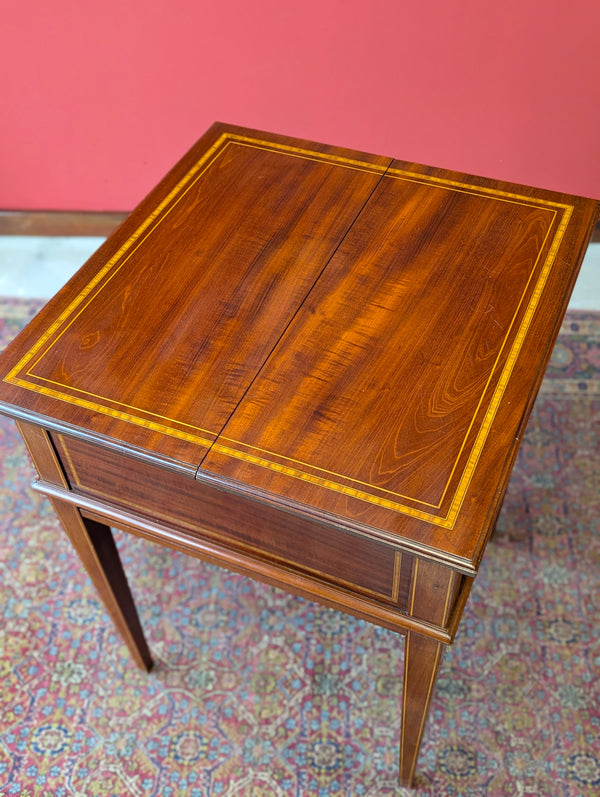 Antique Victorian Mahogany Metamorphic Side Table / Pop Up Writing Desk by Finnigans