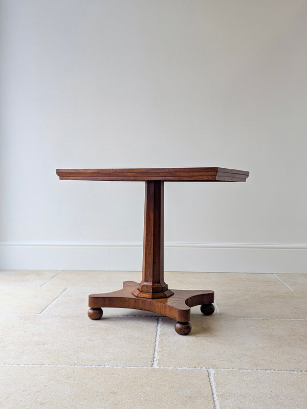 Antique Mid Victorian Mahogany Pedestal Side Table c.1860