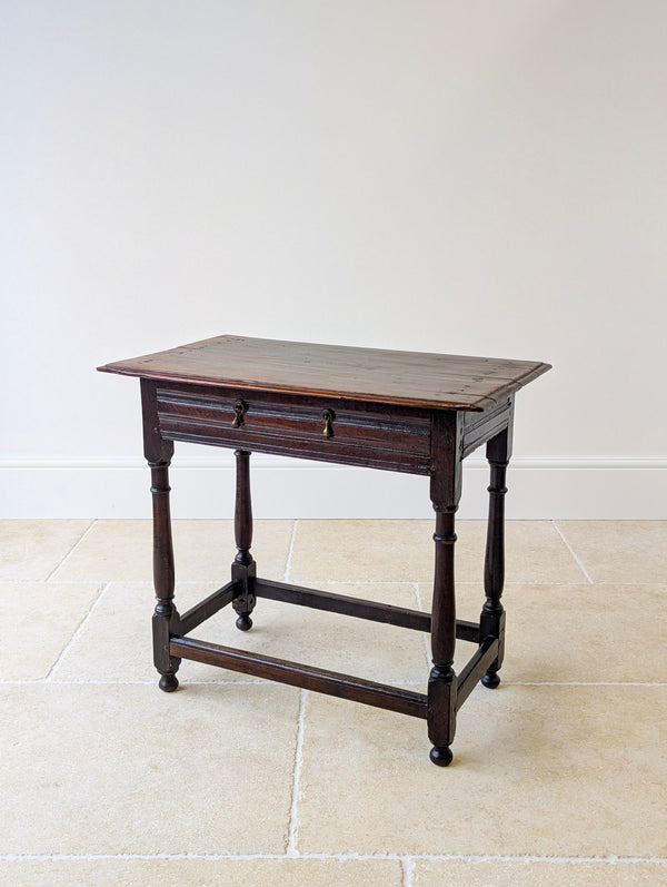 Antique Late 17th Century William & Mary Oak Side Table c.1690