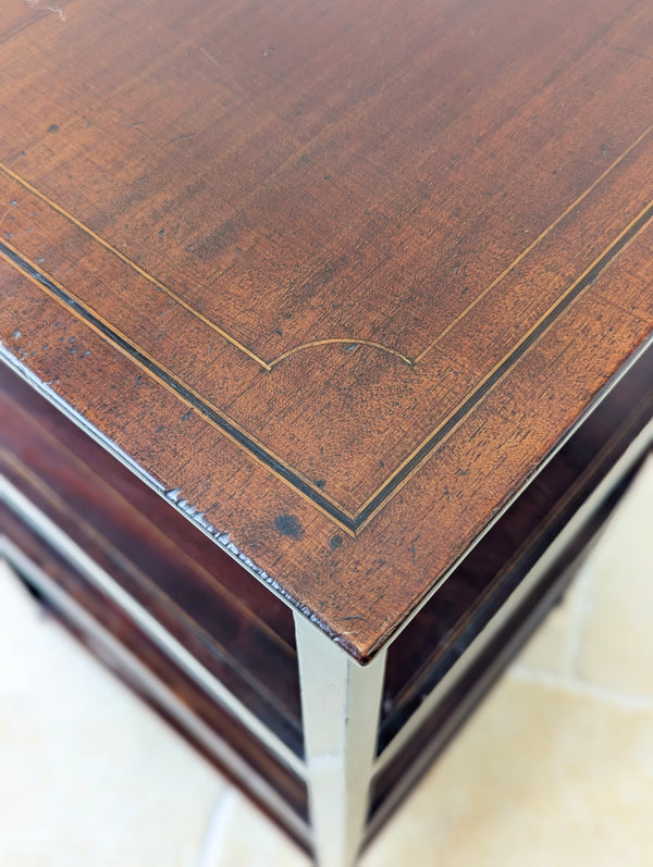 Antique Edwardian Sheraton Revival Mahogany Whatnot c.1905