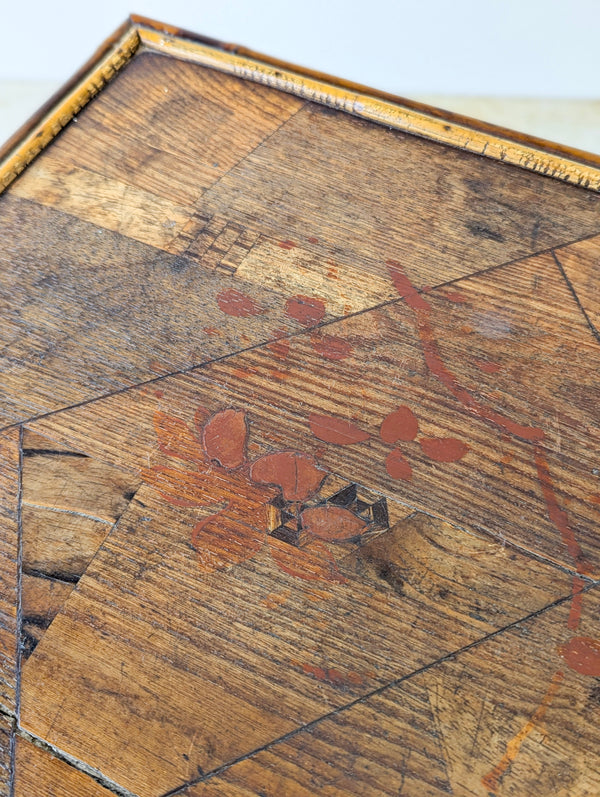 Antique Victorian Aesthetic Movement Inlaid Bamboo Occasional Table c.1880
