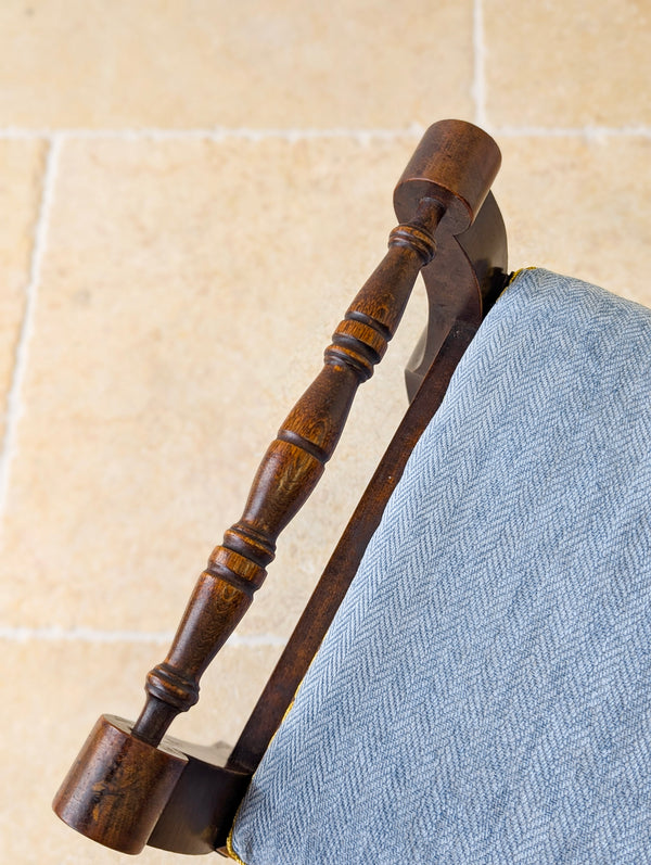 Antique Victorian Mahogany Piano Stool with Storage c.1890