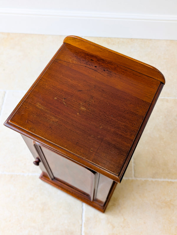 Antique Victorian Mahogany Bedside Cabinet c.1880