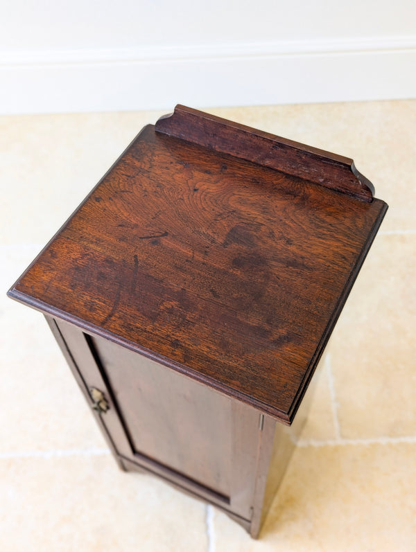 Antique Late Victorian Mahogany Bedside Cupboard c.1890