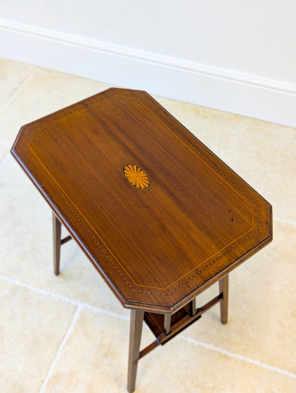 Antique Edwardian Inlaid Mahogany Occasional Table c.1905