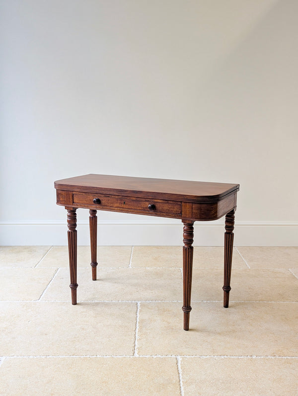 Antique Regency Mahogany Fold-Over Tea Table c.1820
