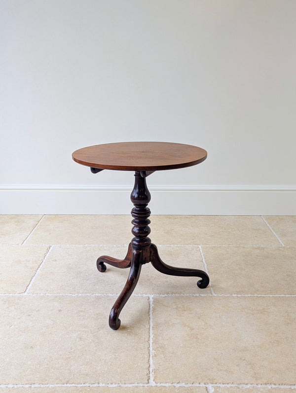 Antique Late Georgian Mahogany Tilt-Top Occasional Table c.1800