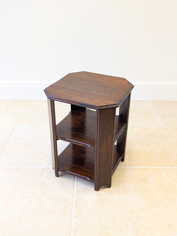 Antique Early 20th Century Oak Book Table c.1920