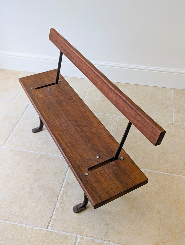 Antique Victorian Reversible Tram Bench by Fisher & Son c.1890
