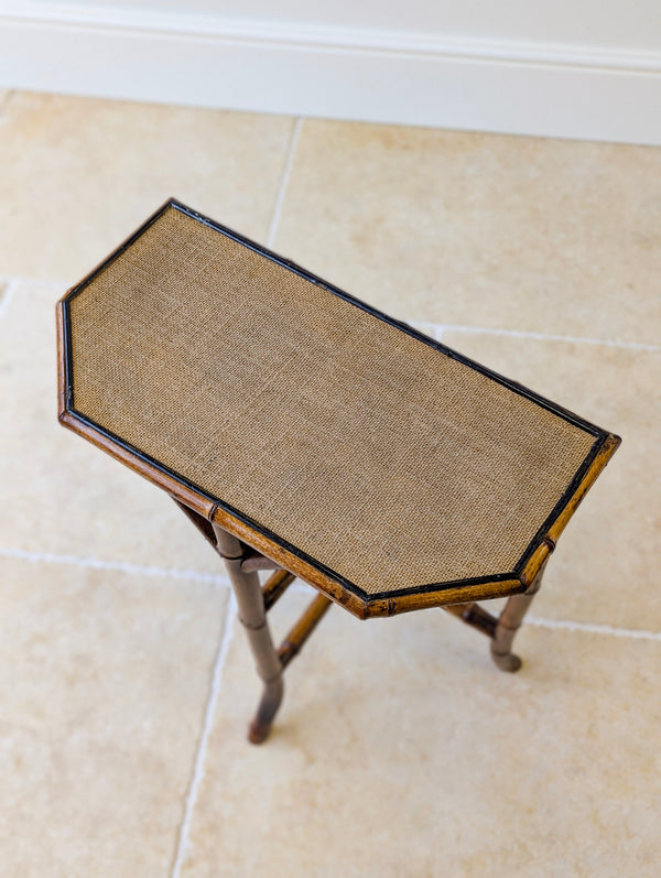 Antique Victorian Bamboo Side Table c.1890