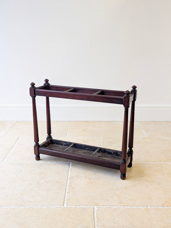 Antique Victorian Mahogany Country House Stick Stand c.1890