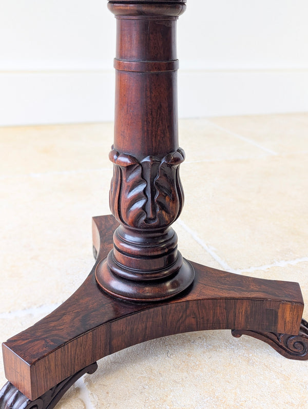 Antique William IV Rosewood Adjustable Piano Stool c.1830