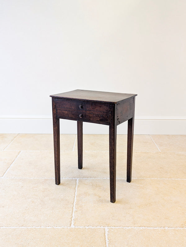 Antique Georgian Oak Work Table c.1800