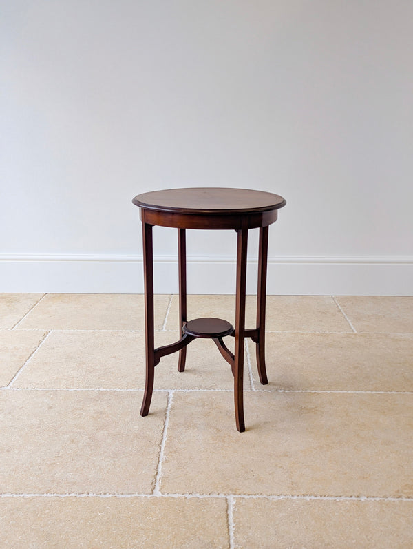 Antique Edwardian Mahogany Circular Occasional Table c.1905