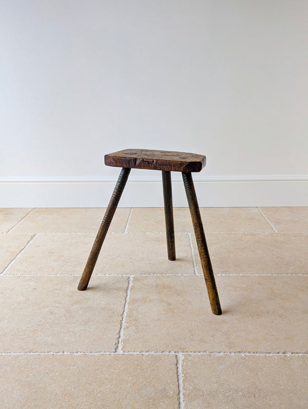 Antique Victorian Elm & Ash Cutler’s Stool c.1850