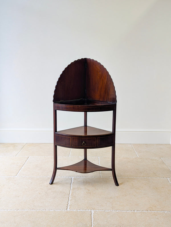 Antique Georgian Mahogany Corner Stand c.1810